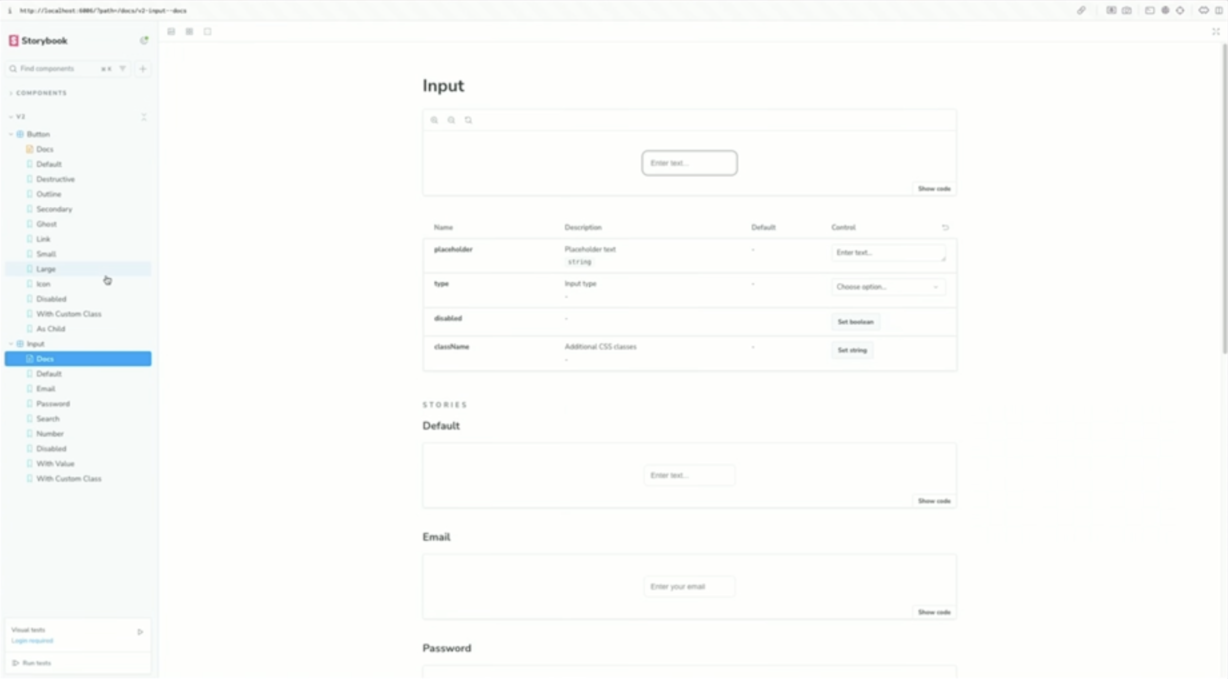 Design System — Forms